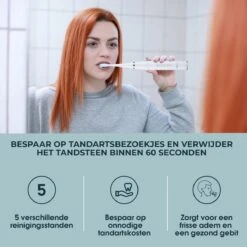 Merkloos Tandsteen Verwijderaar Elektrisch – Tandenborstel Opzetstukken - Tandarts Spiegel - 5 Standen -Wit -Mondelinge Benodigdheden Winkel 1200x1200 998