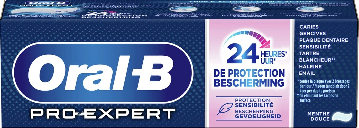 Oral B Oral-B Pro-Expert Bescherming Gevoelige Tanden Tandpasta - Voordeelverpakking 12 X 75ml 9 Oral B Oral-B Pro-Expert Bescherming Gevoelige Tanden Tandpasta - Voordeelverpakking 12 X 75ml - Afbeelding 7