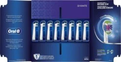 Oral B Oral-B 3D White - Met CleanMaximiser-technologie - Opzetborstels - 8 Stuks - Brievenbusverpakking -Mondelinge Benodigdheden Winkel 1200x624
