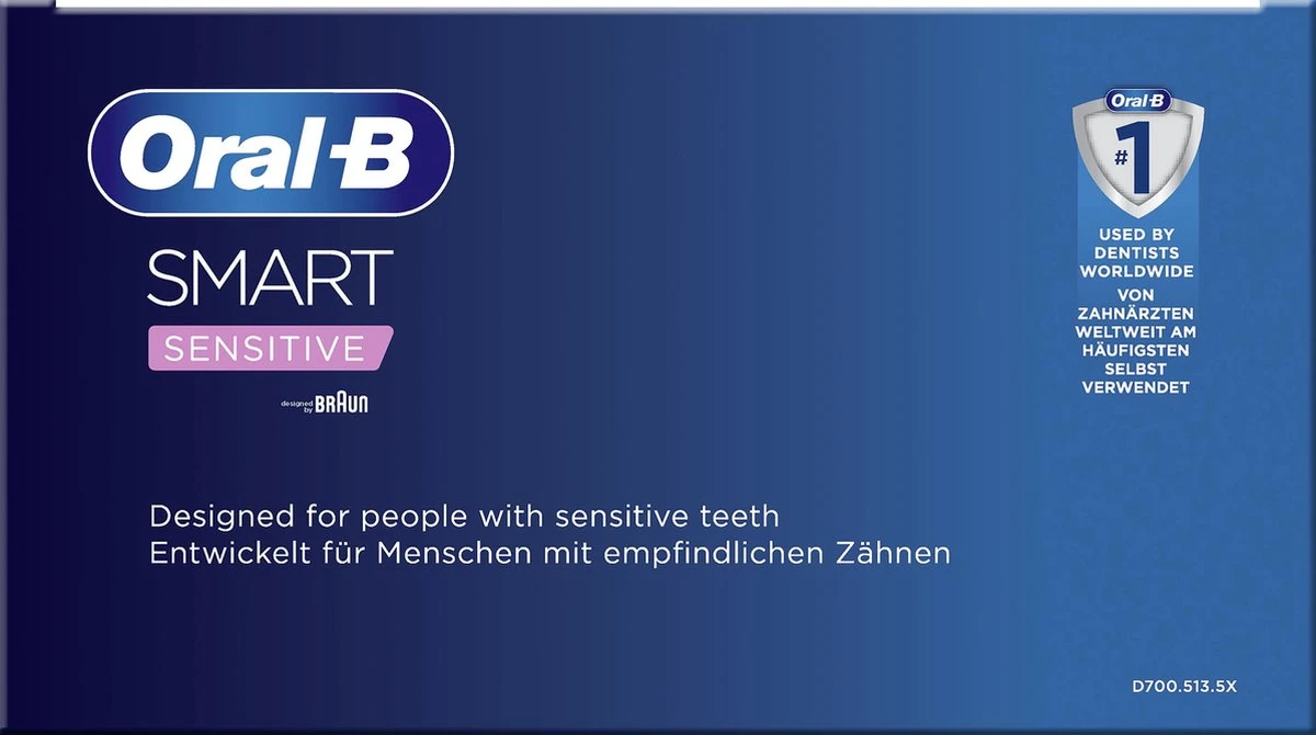 Oral B Oral-B Smart Sensitive - Elektrische Tandenborstel - Ontworpen Door Braun - 1 Handvat En 1 Opzetborstel 15 Oral B Oral-B Smart Sensitive - Elektrische Tandenborstel - Ontworpen Door Braun - 1 Handvat En 1 Opzetborstel - Afbeelding 13