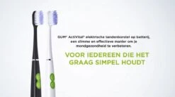 GUM® 1x GUM Activital Sonic Elektrische Tandenborstel - Zwart + 1x GUM Opzetborstels Zwart -Mondelinge Benodigdheden Winkel 1200x672 2