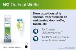 Philips Sonicare W2 Optimal White HX6064/11 - Opzetborstels - 4 Stuks - Zwart -Mondelinge Benodigdheden Winkel 1200x799 16