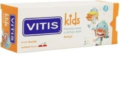Vitis Kids - Tandpasta & Gel - 2+ Jaar - 50ml - Kersen Smaak -Mondelinge Benodigdheden Winkel 1200x849