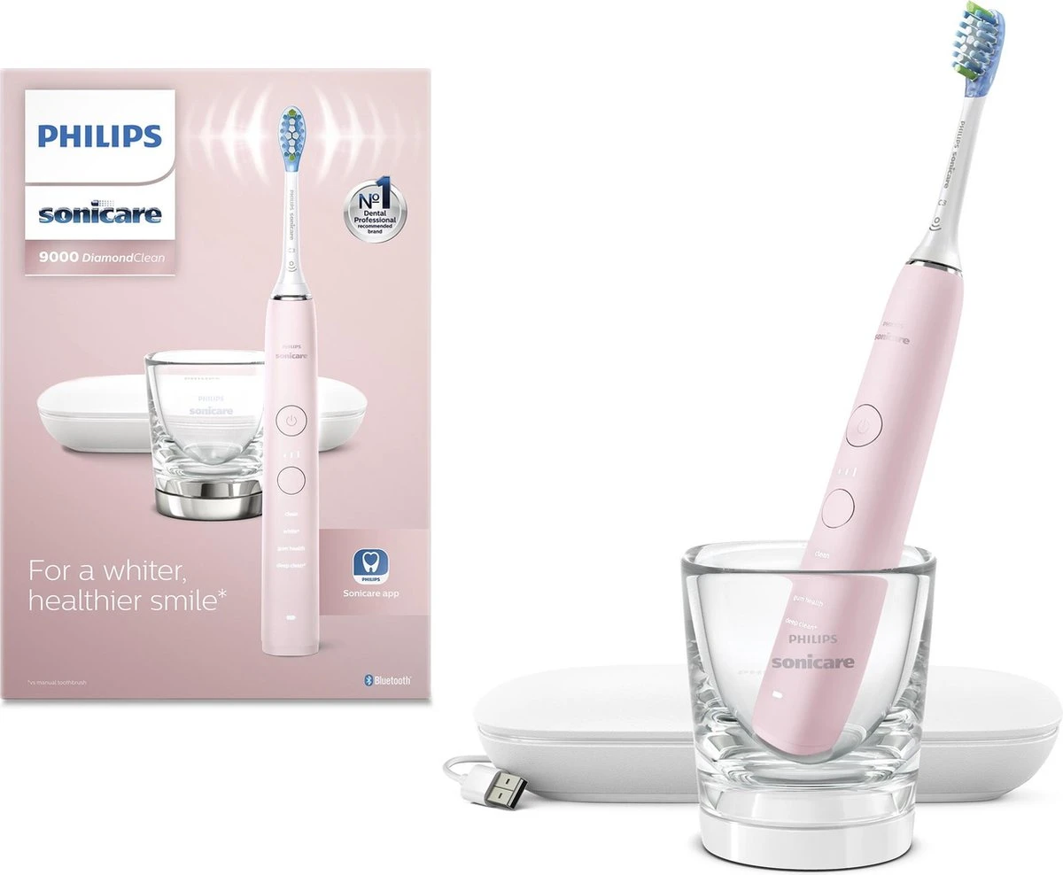 Philips Sonicare DiamondClean 9000 HX9911/29 - Luxe Elektrische Tandenborstel - Lichtroze 3 Philips Sonicare DiamondClean 9000 HX9911/29 - Luxe Elektrische Tandenborstel - Lichtroze