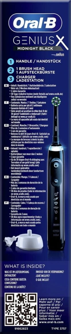 Oral B Oral-B Genius X - Special Editie - Zwart - Elektrische Tandenborstel - 1 Handvat En 1 Opzetborstel -Mondelinge Benodigdheden Winkel 258x1200 3