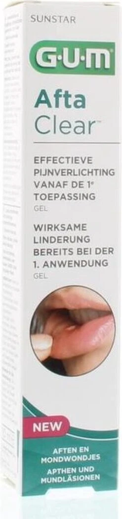 GUM® GUM AftaClear Mondgel 10 Ml -Mondelinge Benodigdheden Winkel 283x1200