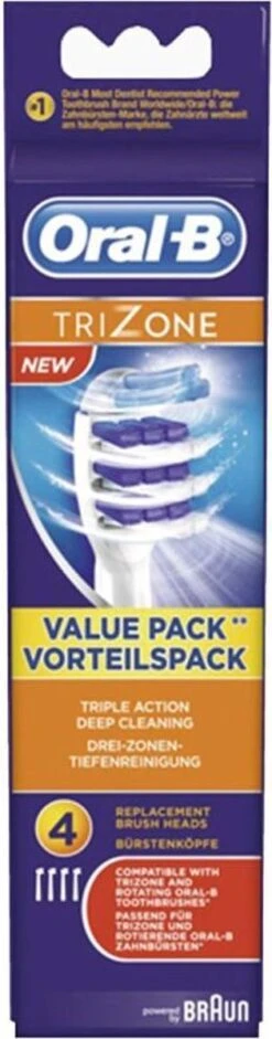 Oral B Oral-B TriZone - Opzetborstels - 4 Stuks -Mondelinge Benodigdheden Winkel 315x1200