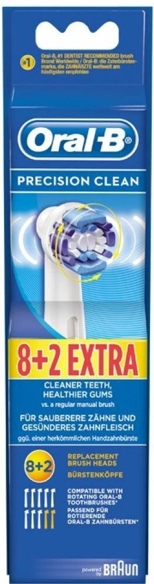 Oral B Oral-B Precison Clean Opzetborstels - 8 +2 Stuks 10 Oral B Oral-B Precison Clean Opzetborstels - 8 +2 Stuks - Afbeelding 8