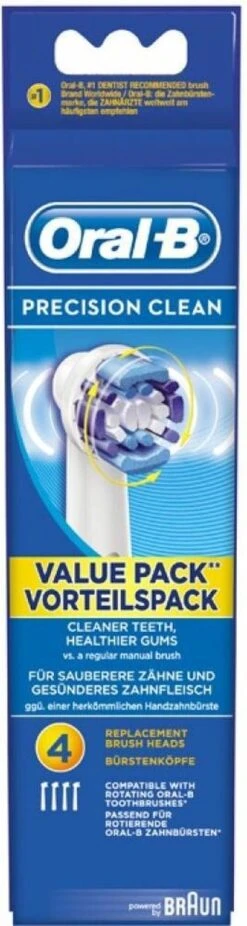 Oral B Oral-B Precision Clean Opzetborstels - 4 Stuks -Mondelinge Benodigdheden Winkel 320x1200 2