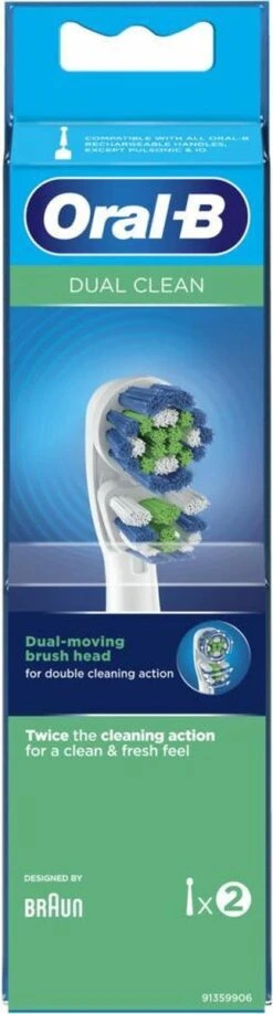 Oral B Oral-B Dual Clean - Opzetborstels - 2 Stuks -Mondelinge Benodigdheden Winkel 323x1200 5