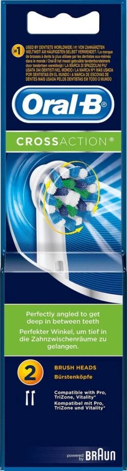Oral B Oral-B Cross Action EB50 - 2 Stuks - Opzetborstels -Mondelinge Benodigdheden Winkel 324x1200 4