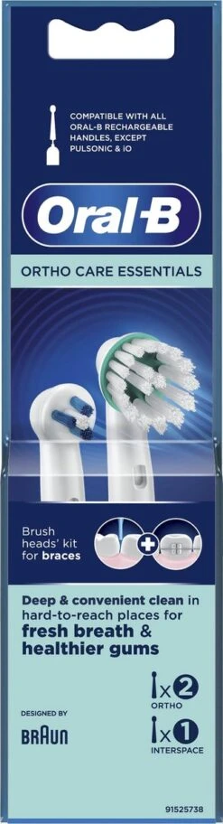 Oral B Oral-B Ortho Care - Opzetborstels - 3 Stuks -Mondelinge Benodigdheden Winkel 325x1200 4
