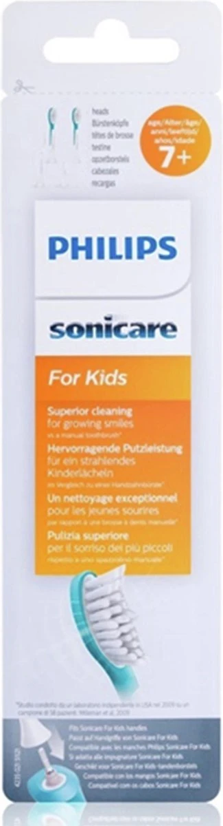 Philips Sonicare For Kids Standard A2 HX6042/33 - Opzetborstel - 2 Stuks 7 Philips Sonicare For Kids Standard A2 HX6042/33 - Opzetborstel - 2 Stuks - Afbeelding 5