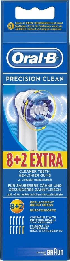 Oral B Oral-B Precison Clean Opzetborstels - 8 +2 Stuks 31 Oral B Oral-B Precison Clean Opzetborstels - 8 +2 Stuks -Mondelinge Benodigdheden Winkel 326x1200 6