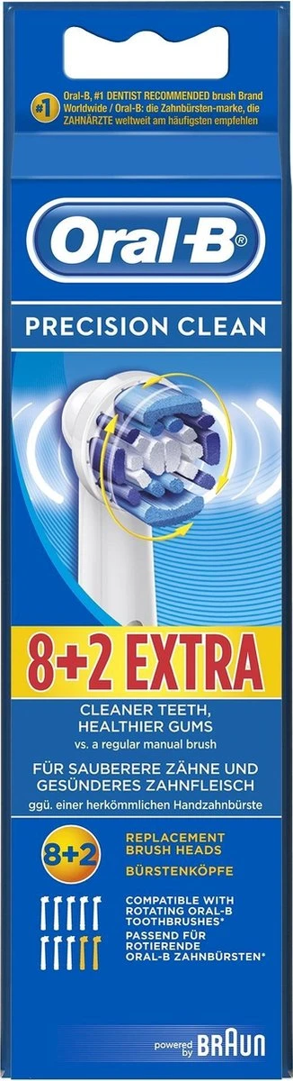 Oral B Oral-B Precison Clean Opzetborstels - 8 +2 Stuks 13 Oral B Oral-B Precison Clean Opzetborstels - 8 +2 Stuks - Afbeelding 11