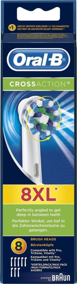 Oral B Oral-B Cross Action EB50 - 8 Stuks Voordeelverpakking -opzetborstels -Mondelinge Benodigdheden Winkel 327x1200 17