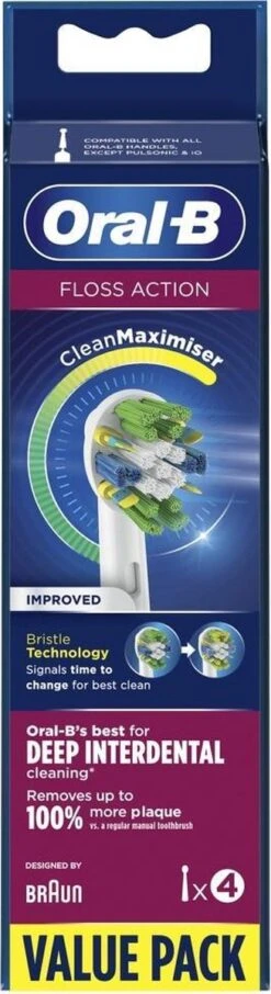 Oral B Oral-B FlossAction - Met CleanMaximiser-technologie - Opzetborstels - 4 Stuks -Mondelinge Benodigdheden Winkel 327x1200 18