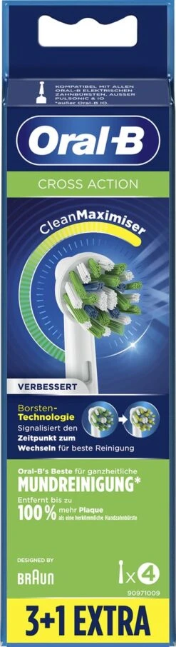 Oral B Oral-B CrossAction - Met CleanMaximiser-technologie - Opzetborstels - 4 Stuks 16 Oral B Oral-B CrossAction - Met CleanMaximiser-technologie - Opzetborstels - 4 Stuks -Mondelinge Benodigdheden Winkel 327x1200 19
