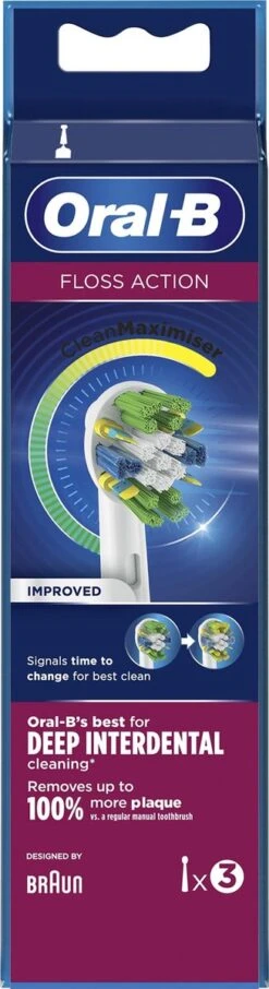 Oral B Oral-B Opzetborstels FlossAction 3 Stuks -Mondelinge Benodigdheden Winkel 327x1200 5