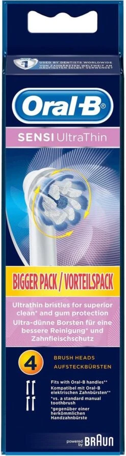 Oral B Oral-B Sensi UltraThin Opzetborstels - 4 Stuks -Mondelinge Benodigdheden Winkel 333x1200