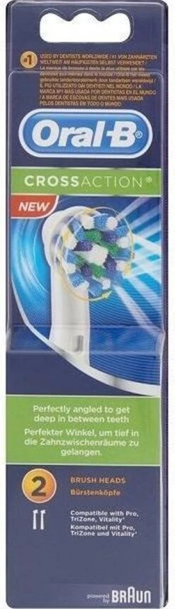 Oral B Oral-B Cross Action EB50 - 2 Stuks - Opzetborstels -Mondelinge Benodigdheden Winkel 345x1200