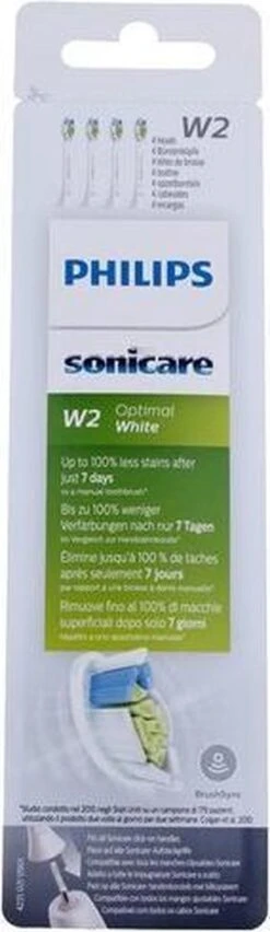 Philips Sonicare W2 Optimal White HX6064/10 - Opzetborstels - 4 Stuks -Mondelinge Benodigdheden Winkel 348x1200 2