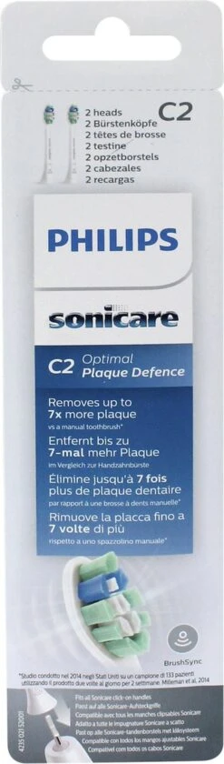 Philips Sonicare C2 Optimal Plaque Defence HX9022/10 - Opzetborstels - 2 Stuks 32 Philips Sonicare C2 Optimal Plaque Defence HX9022/10 - Opzetborstels - 2 Stuks -Mondelinge Benodigdheden Winkel 353x1200