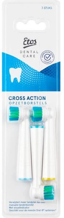 Etos Opzetborstel Cross Action - 3 Stuks - Met Wisselindicator - Geschikt Voor De Meeste Oral-B® Systemen* 10 Etos Opzetborstel Cross Action - 3 Stuks - Met Wisselindicator - Geschikt Voor De Meeste Oral-B® Systemen* -Mondelinge Benodigdheden Winkel 354x1200 1