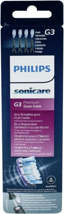 Philips Sonicare G3 Premium Gum Care HX9054/33 - Opzetborstel - 4 Stuks 19 Philips Sonicare G3 Premium Gum Care HX9054/33 - Opzetborstel - 4 Stuks -Mondelinge Benodigdheden Winkel 358x1200 2