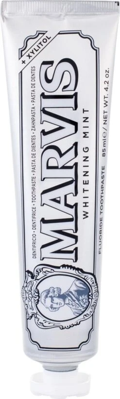 Marvis Tandpasta Whitening Mint 85 Ml -Mondelinge Benodigdheden Winkel 363x1200