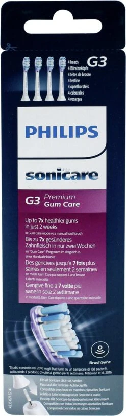 Philips Sonicare AdaptiveClean Gum HX9054/17 - Opzetborstel - 4 Stuks