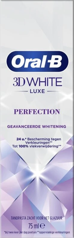 Oral B Oral-B 3D White Luxe Perfection Tandpasta - Voordeelverpakking 12 X 75ml 15 Oral B Oral-B 3D White Luxe Perfection Tandpasta - Voordeelverpakking 12 X 75ml -Mondelinge Benodigdheden Winkel 374x1200 2