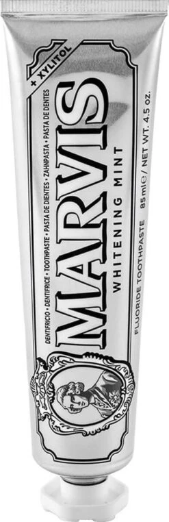 Marvis Tandpasta Whitening Mint 85 Ml -Mondelinge Benodigdheden Winkel 389x1200 1