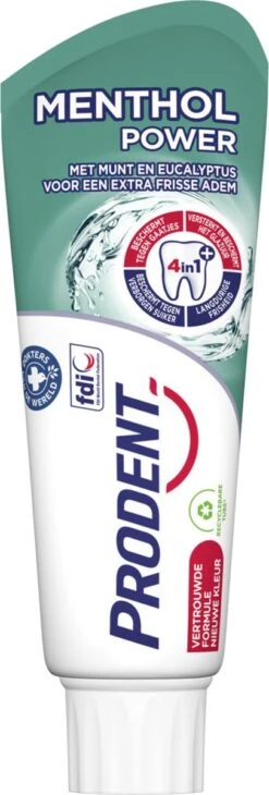 Prodent Menthol Power Tandpasta - 12 X 75 Ml - Voordeelverpakking -Mondelinge Benodigdheden Winkel 406x1200 4