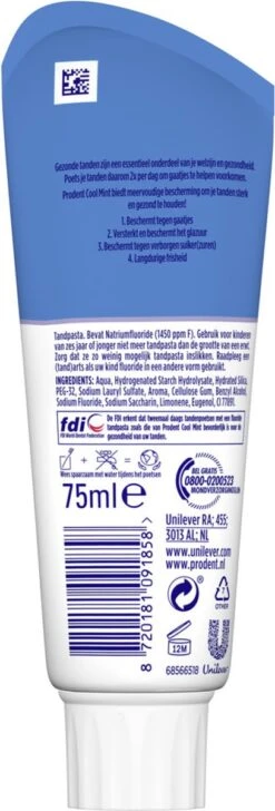 Prodent Cool Mint Tandpasta - 12 X 75 Ml - Voordeelverpakking -Mondelinge Benodigdheden Winkel 407x1200 1