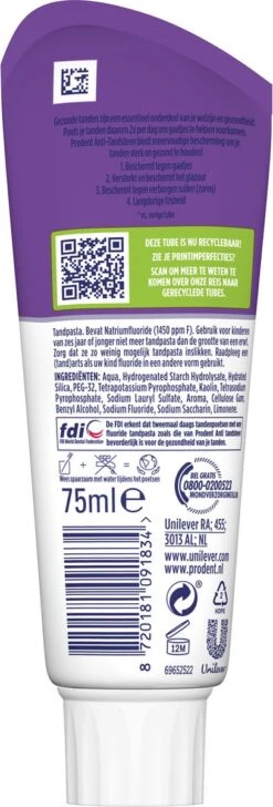Prodent Anti-Tandsteen Tandpasta - 12 X 75 Ml - Voordeelverpakking -Mondelinge Benodigdheden Winkel 407x1200 3