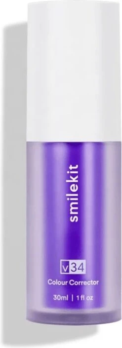V34 Colour Corrector Duo Kit - Tandenbleker - 100% Natuurlijke Ingrediënten - Peroxidevrij - Tanden Bleken - Witte Tanden - Tandenbleekset - Teeth Whitening - Tandpasta -Mondelinge Benodigdheden Winkel 423x1200 2