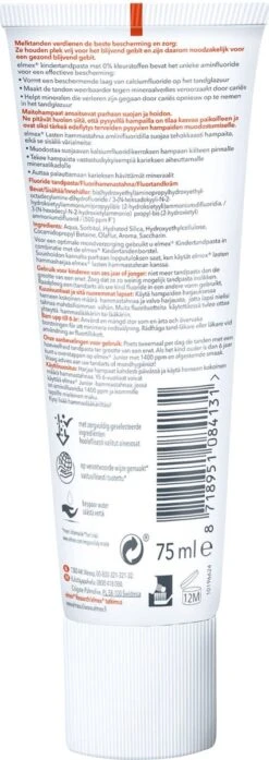 Elmex Peuter (0 Tot 5 Jaar) Kindertandpasta 6 X 75ml - Voordeelverpakking -Mondelinge Benodigdheden Winkel 425x1200