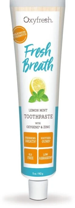 Oxyfresh Lemon Mint Tandpasta - 150 Ml -Mondelinge Benodigdheden Winkel 435x1200 1