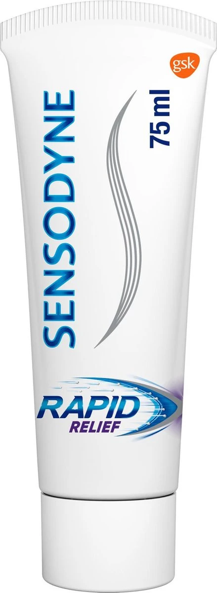 Sensodyne Rapid Relief - 2 X 75 ML- Tandpasta 4 Sensodyne Rapid Relief - 2 X 75 ML- Tandpasta - Afbeelding 2