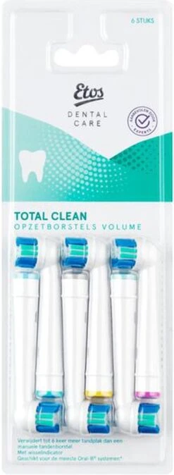 Etos Opzetborstel Total Clean - 6 Stuks - Geschikt Voor De Meeste Oral-B® Systemen* -Mondelinge Benodigdheden Winkel 440x1200