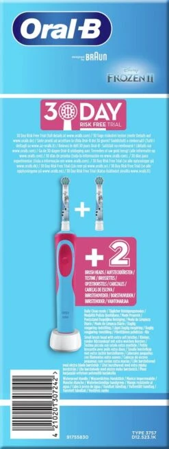 Oral B Oral-B Vitality Frozen - Elektrische Tandenborstel Voor Kinderen - 1 Handvat En 2 Opzetborstels -Mondelinge Benodigdheden Winkel 452x1200 1