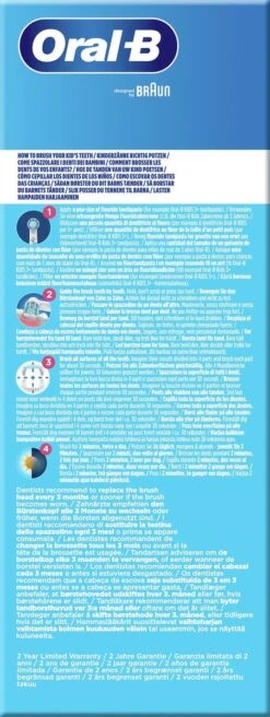 Oral B Oral-B Vitality Frozen - Elektrische Tandenborstel Voor Kinderen - 1 Handvat En 2 Opzetborstels -Mondelinge Benodigdheden Winkel 452x1200