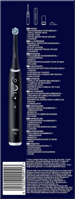 Oral B IO 6N - SMILE Black Lava Elektrische Tandenborstel Ontworpen Door Braun -Mondelinge Benodigdheden Winkel 455x1200