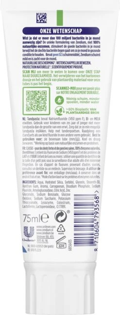 Zendium Classic Tandpasta - 12 X 75 Ml - Voordeelverpakking -Mondelinge Benodigdheden Winkel 460x1200 5