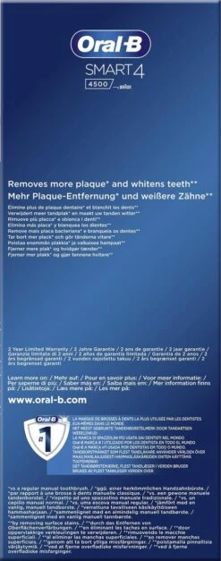 Oral B Oral-B Smart 4 4500 - Roze - Elektrische Tandenborstel -Mondelinge Benodigdheden Winkel 473x1200 5