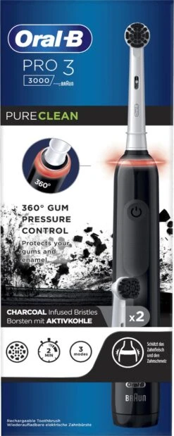 Oral B Oral-B Pro 3 3000 - Elektrische Tandenborstel - Zwart -Mondelinge Benodigdheden Winkel 479x1200 1