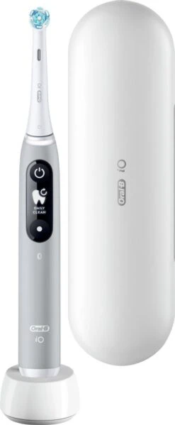 Oral B Oral-B IO - 6 - Opal Grey-Elektrische Tandenborstel Met Revolutionaire Magnetische Technologie Powered By Braun -Mondelinge Benodigdheden Winkel 495x1200