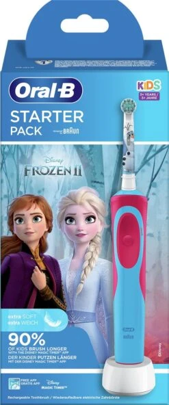 Oral B Oral-B Vitality Frozen - Elektrische Tandenborstel Voor Kinderen - 1 Handvat En 2 Opzetborstels -Mondelinge Benodigdheden Winkel 501x1200 1