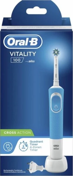 Oral B Oral-B Vitality 100 CrossAction - Blauw - Elektrische Tandenborstel -Mondelinge Benodigdheden Winkel 501x1200